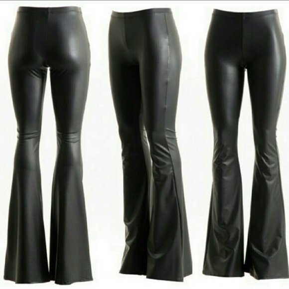leather bell bottoms